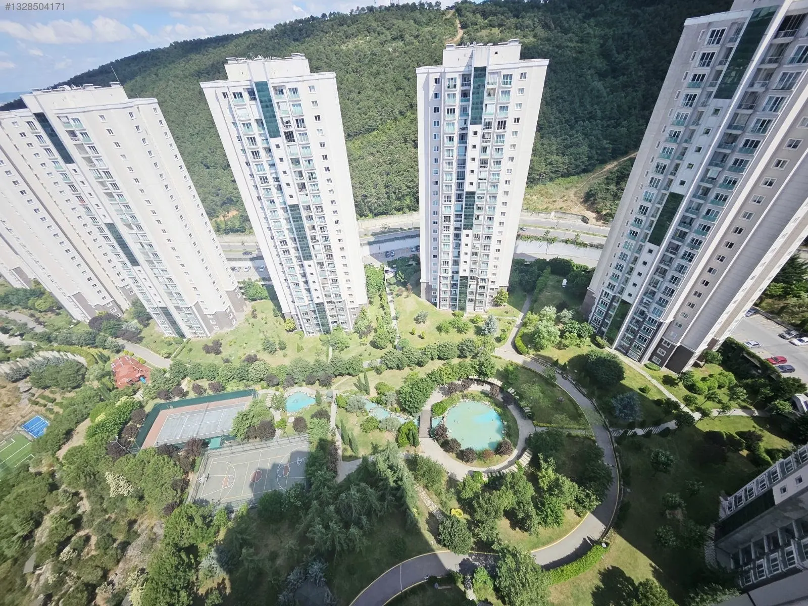 KİPTAŞ Seyrantepe sitesi, bloklar ve peyzaj alanı